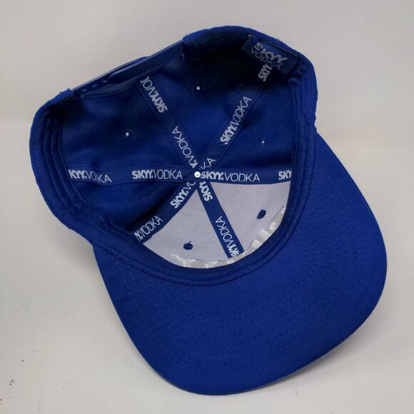 Skyy Vodka Men's Snapback Hat Blue Adjustable Embroidered Dirty Martini Logo - Picture 10 of 13